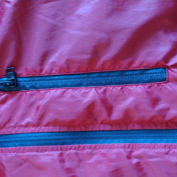 Southpole Windbreaker Men M Hoodie Red Black Zipped Pockets Colorblock Junior - Picture 3 of 7